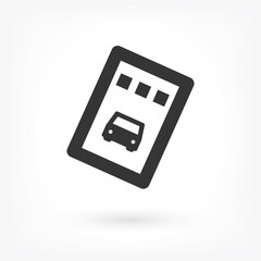 Fototapeta premium Vector icon ticket 10 EPS . Lorem Ipsum Illustration design