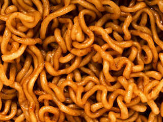 fried soy sauce noodles food background