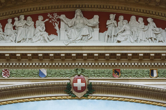 The Chamber Of The National Council (and Of The United Federal Assembly) Federal Palace Of Switzerland, Bern, Switzerland