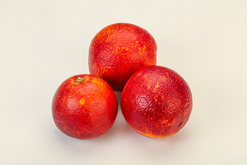 Red sweet orange over background