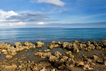 coral reef rock coastline