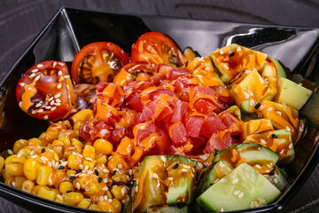 Hawaiian cuisine - Poke with tuna