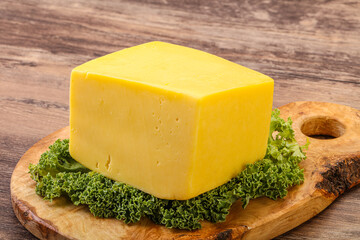 Yellow tilsiter cheese dairy product