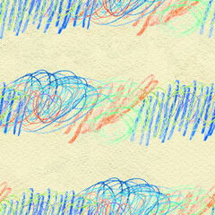 Scribble hand drawn pattern