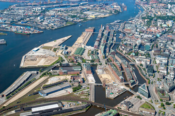 Hafencity und Speicherstadt historisch aus 2005