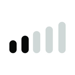 Isolated volume icon on a white background. Speaker volume mark icon. Simple sign audio volume vector icon.