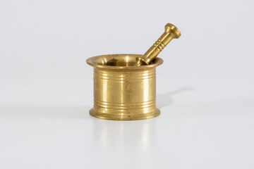 brass mortar and pestle