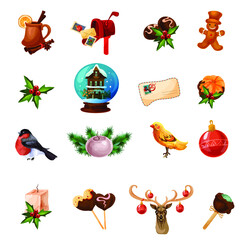 Set of christmas icons