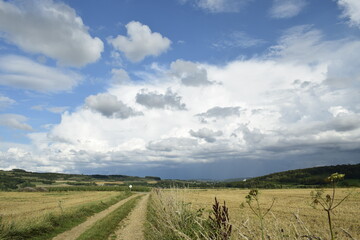 Orage sur la campagne