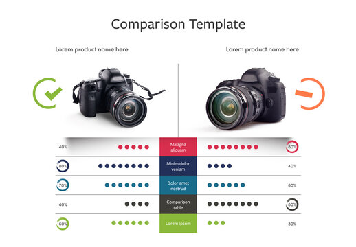 Modern Product Comparison Infographic Layout
