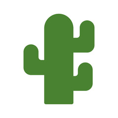 cactus flat style icon vector design