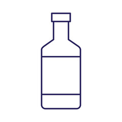 alcohol bottle line style icon vector design