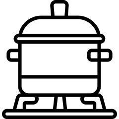 line icon for pot