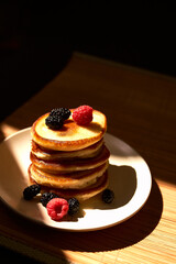 Pancakes with berries