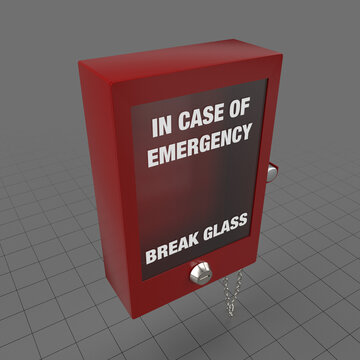 Break glass emergency box