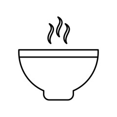 tea cup line style icon vector design