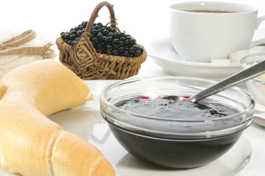 Breakfast With Elderberry Jam