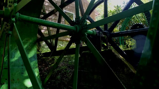 Water wheel in Roan Mountain, NC. This is at a location of an old mine and grist mill.