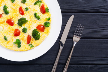 Italian healthy breakfast Omelette