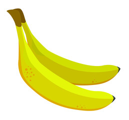 bananas isolated on white background