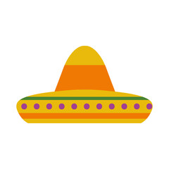 mexican hat flat style icon vector design