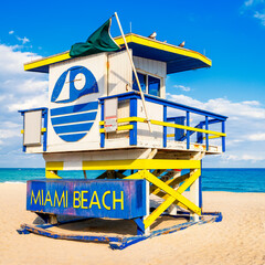 Lifeguard Tower, Miami Beach, Florida