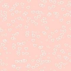 Seamless Hearts sprayed on background - Happy Valentine Day Decoration Seamless Pattern