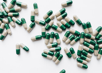 Medical pills and drugs, medicine for health care and clinical vitamin therapy 