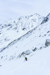 初冬の立山　山スキー
