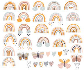 Fototapeta Rainbow clipart svg/ svg Rainbow digital / Color clipart Baby / Rainbow nursery vector obraz