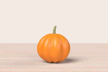 3D illustration of pumpkin background