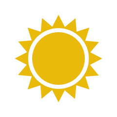 sun flat style icon vector design