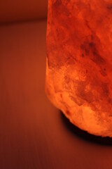 Salt Lamp crystals and boho decor