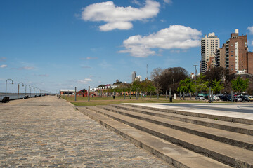 Sunny day in Nestork Kirckner park in Rosario