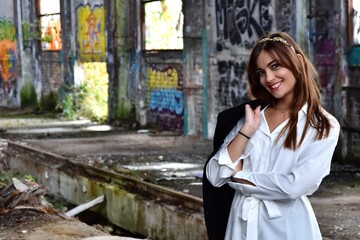 Sourire d'une femme