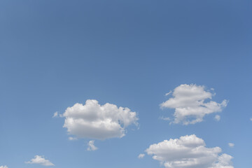 Blue sky and clouds. Beautiful background.