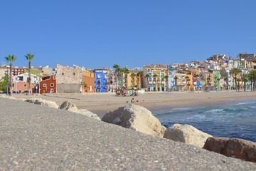 Playa de Villajoyosa, Alicante, España