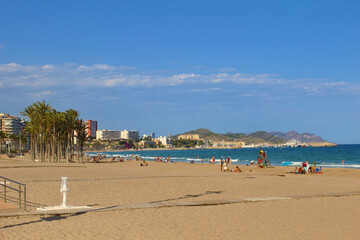 Obraz premium Playa de Villajoyosa, Alicante, España