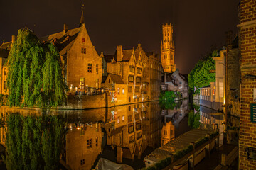 Obraz premium view of the old town in Bruges