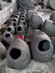 Under constructed Durga status's head position