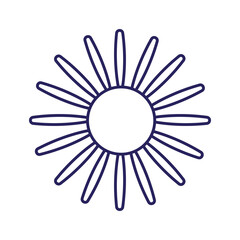 flower line style icon vector design