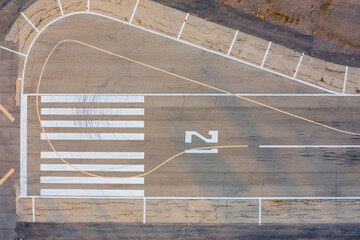 Airport Runway, Aerial image.