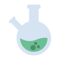 chemistry sphere flask vector design