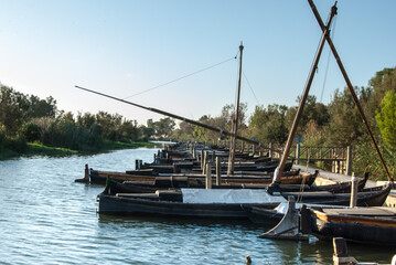Obraz premium Embarcadero de la Albufera de Valencia