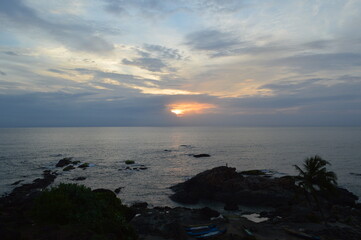 Vagator beach view, Goa, India