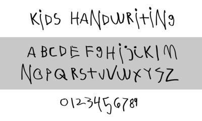 Kid's Handwriting Font