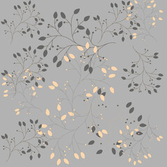 Flowers patterm grey and pink