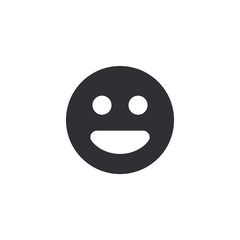 Smile icon. Profile icon. Happy smile. Emoticon face. Happy symbol. Face pictogram. Vector emoji. Good mood. Positive emoji. Ui elements.