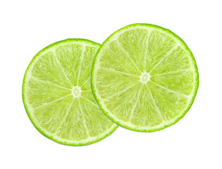lime isolated on white background