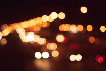 Bright red vintage lights background. bokeh. boke. unfocused
